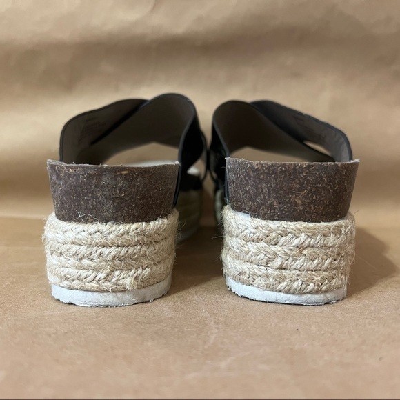 Steve Madden | Hassie Platform Chunky Espadrille Open Toe Slide Sandal Size 7 - Picture 8 of 11